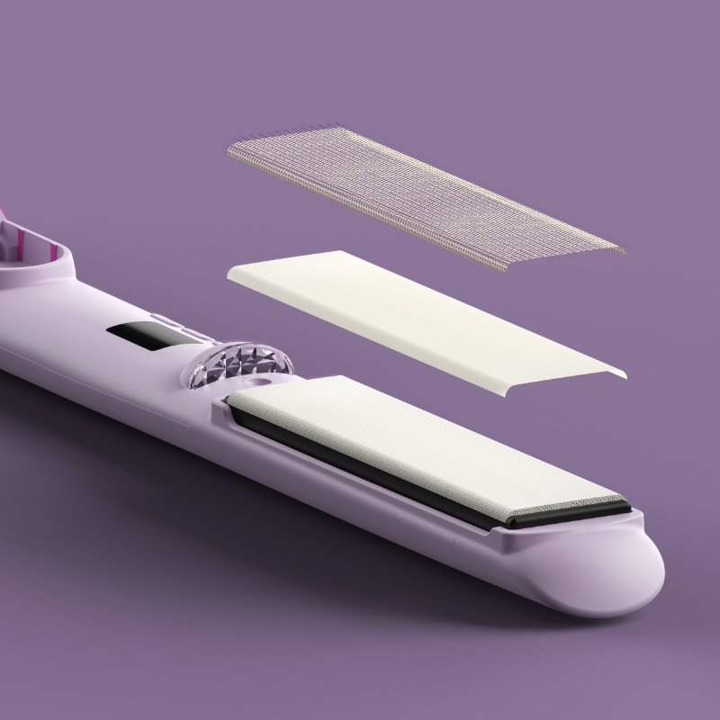 TACONIC-Korean Advanced moisture-locking material makes the panel surface smooth, reduce friction, and straighten hair smoothly without hindrance