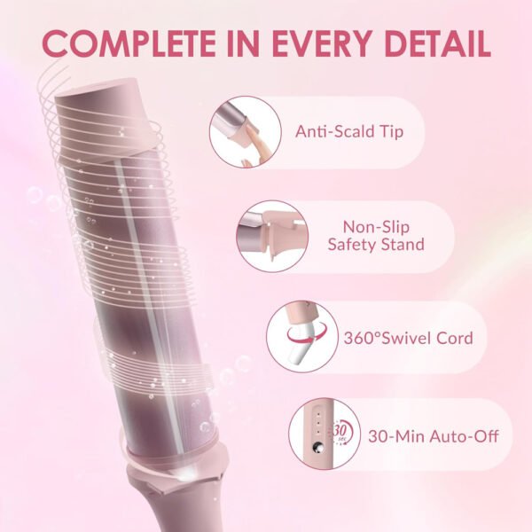 Hair Curling Iron | 130mm Long Barrel Ceramic -T303 - Imagem 3