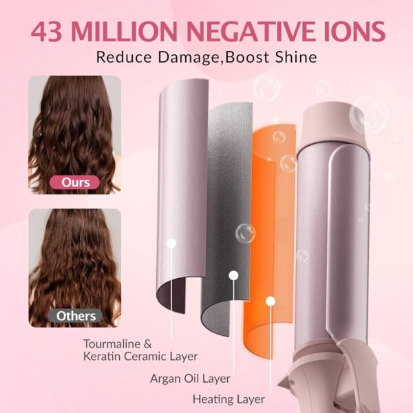 Hair Curling Iron | 130mm Long Barrel Ceramic -T303 - Imagem 4