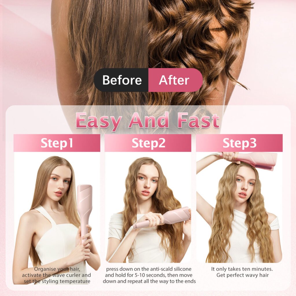 wavy hair curler provides Versatile Styling Options