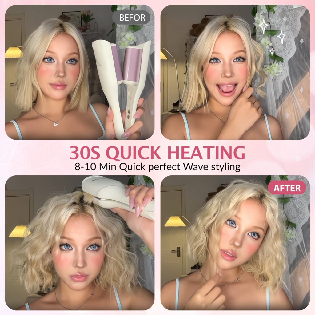 beach waver hair curling iron