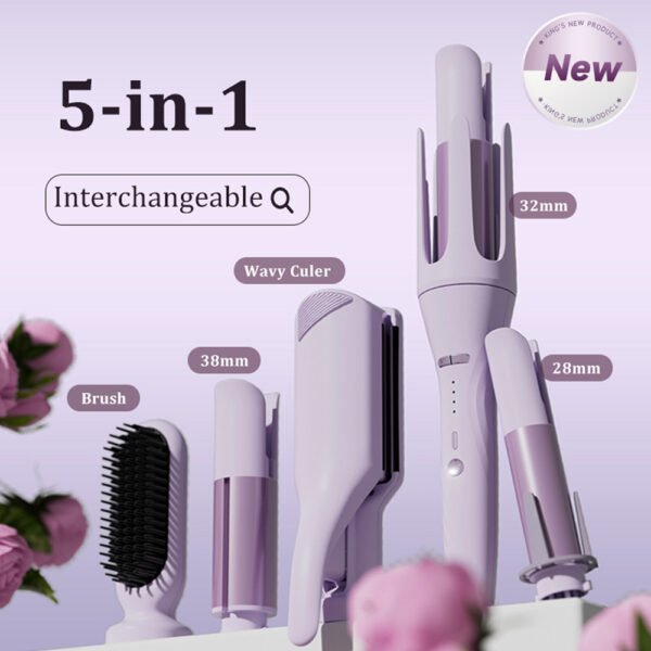 5 in 1 Interchangeable Multi-function Hair Styler - T313 - Imagen 2